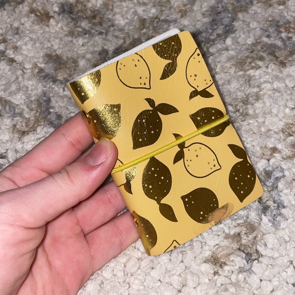 Mini lemon photo album for Polaroid photos
